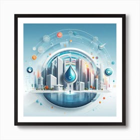 Water Drop Art Print