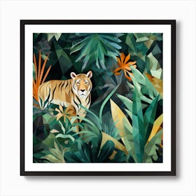 Tiger In The Jungle 6 Art Print