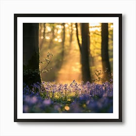 Bluebells In The Woods Art Print