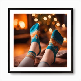 Christmas Socks Art Print