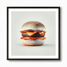 Cheeseburger Iconic (95) Art Print