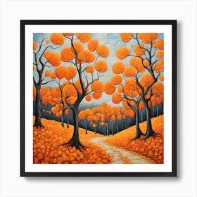 Autumn Trees Art Print