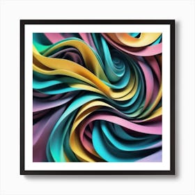 Abstract Swirls 3 Art Print