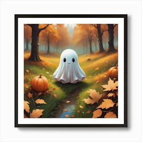 Ghost In The Woods Art Print