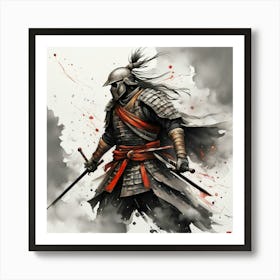 Samurai Warrior 1 Art Print