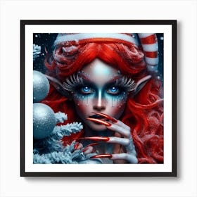 Christmas Elf 4 Art Print