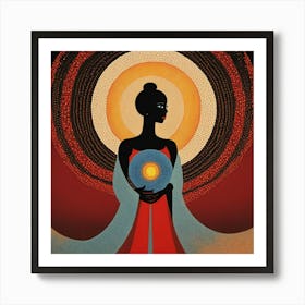 Woman Of The Sun Art Print