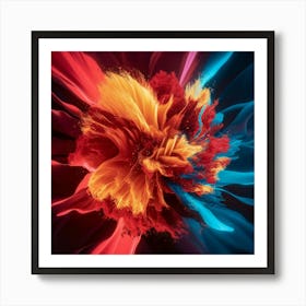 Abstract Flower Art Print