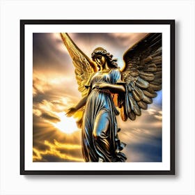 Angel Statue Art Print