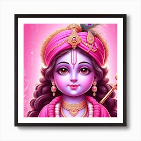 Lord Krishna Art Print