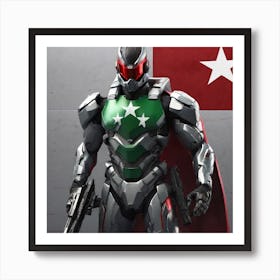 Soldier In A Green Suit Art Print