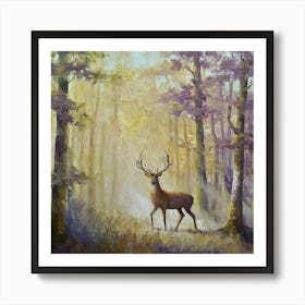 Deer In The Woods art print art print Art Print