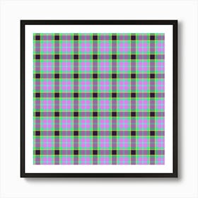 Plaid Fabric 158 Art Print