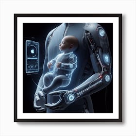 Android Baby Art Print