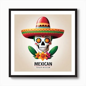 Mexican Skull 31 Art Print