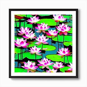 Lotus Flower Art Print