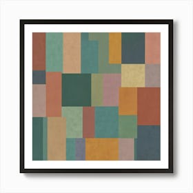 Abstract Squares 4 Art Print