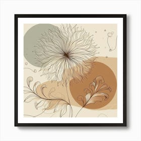 Abstract Flower 1 Art Print