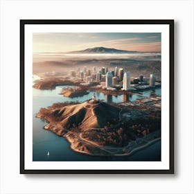 Aerial View Of San Diego Art Print