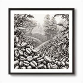 Coffee Beans 206 Art Print