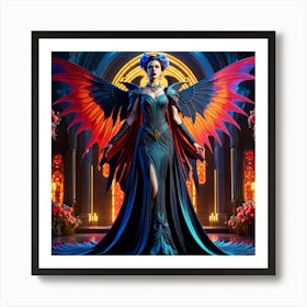 Angel Of The Night 1 Art Print