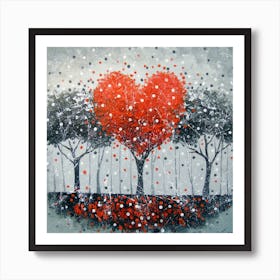 Tree of love Art Print
