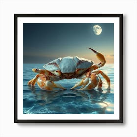 Crab In The Ocean 5 Art Print