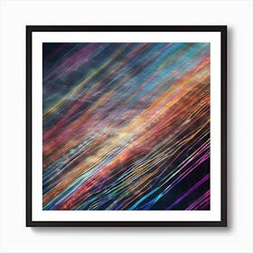 Abstract Light Lines Art Print