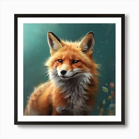 Fox Painting Art Print