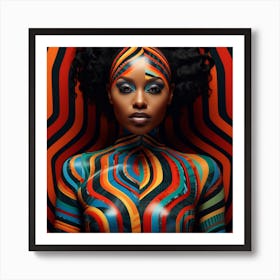 Afrofuturism Woman Art Print