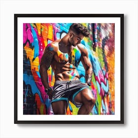 Graffiti Man 3 Art Print