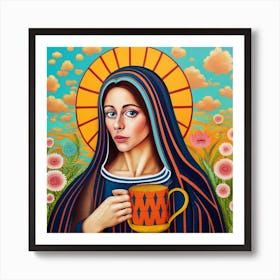Mary'S Cup Art Print