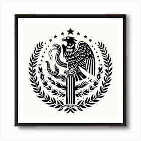 Mexican Coat Of Arms Art Print