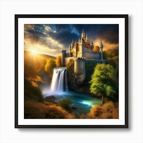 Nature , beautiful castle Art Print