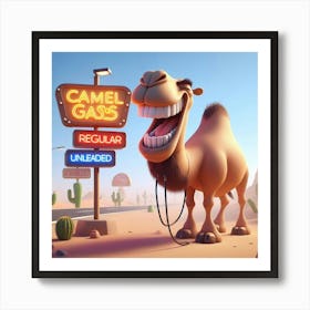 Camel Gas 4 Art Print