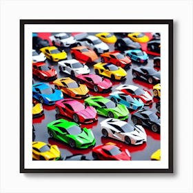 Toy Car Collection Art Print