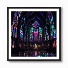 Stained Glass Window Art Print