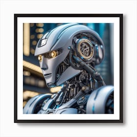 Futuristic Robot 23 Art Print