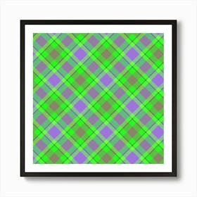 Plaid Fabric 80 Art Print