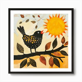 Bird On A Branch 21 Art Print