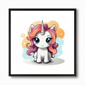 Cute Unicorn 512 Art Print