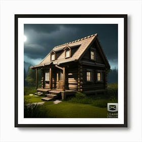 Cabin In The Woods Art Print