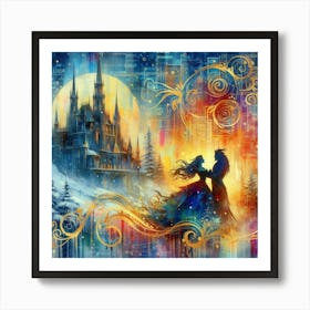 A Beauty And A Beast Dance 9 Art Print