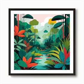 Tropical Forest 1 Art Print