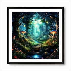 Fairy Forest 1 Art Print