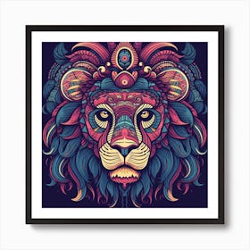 Lion Head 3 Art Print