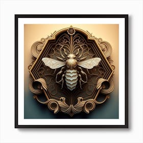 Bee art 3 Art Print