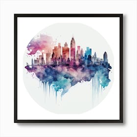 New York City Skyline.A fine artistic print that decorates the place. Art Print