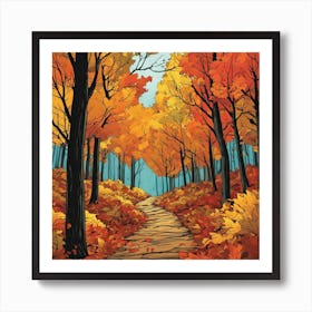 Autumn Path 2 Art Print