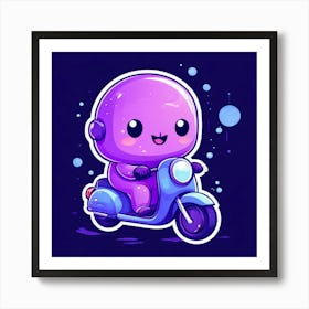 Kawaii Character Gelatinous Art Print